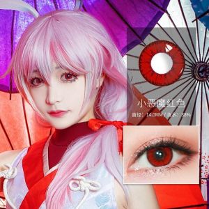 D56—Cosplay Colored Contact Lenses for Eyes Anime Lenses Colorful for Eye Color Lens Cosplay Free lens case