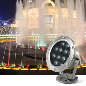Đèn LED âm nước 12W chân đế chiếu sáng đài phun nước hồ cá tiểu cảnh