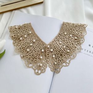 MAOMEI Vòng cổ búp bê Cổ áo giả ren Ngọc Trai Váy trang trí Vai Cổ áo trang trí Tự làm Bông Khăn choàng Nữ/Nữ