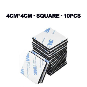 10Pcs 3M Double Sided Foam Tape Strong Duty Pad Mounting Adhesive Tape Super-Sticky Adhesive Mounting Tape Suitable for Walls and Door Wood Metals Papers Plastics Fabrics