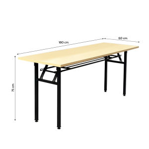 โต๊ะพับอเนกประสงค์สินค้า แบบแข็งแรง ขนาด180*60*75 พัพเก็บได้ น้ำหนักเบารับน้ำหนักได้ ไม่ต้องประกอบ ชำรุดพร้อมชดเชย