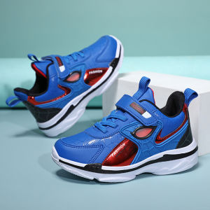 Classmates Boys Leather Spring and Autumn New Running Wear-resistant Childrens Elementary School Light Sneakers