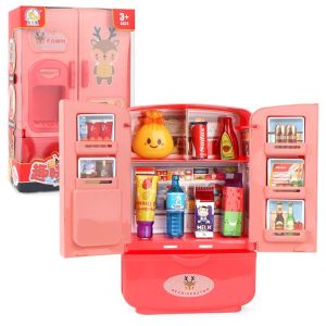 8 pcs children Refrigerator mini fridge kitchen pretend play toy water pau milk cup peti sejuk mainan masak kanak kanak