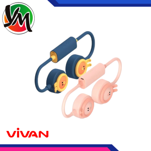 KIPAS VIVAN LEHER VF01 VIVAN Kipas Leher Mini Portable 3 Kecepatan Angin Type-C 2000 mAh VF01 Garansi 12 Bulan