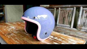 Helm Anak CRG Purple Ungu List Pink