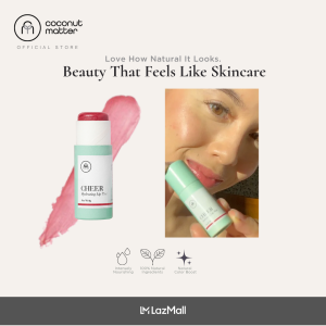 Coconut Matter CHEER Raspberry Hue Hydrating Tinted Lip Balm 8g - 100% Natural Ingredients l Intensely Nourishing