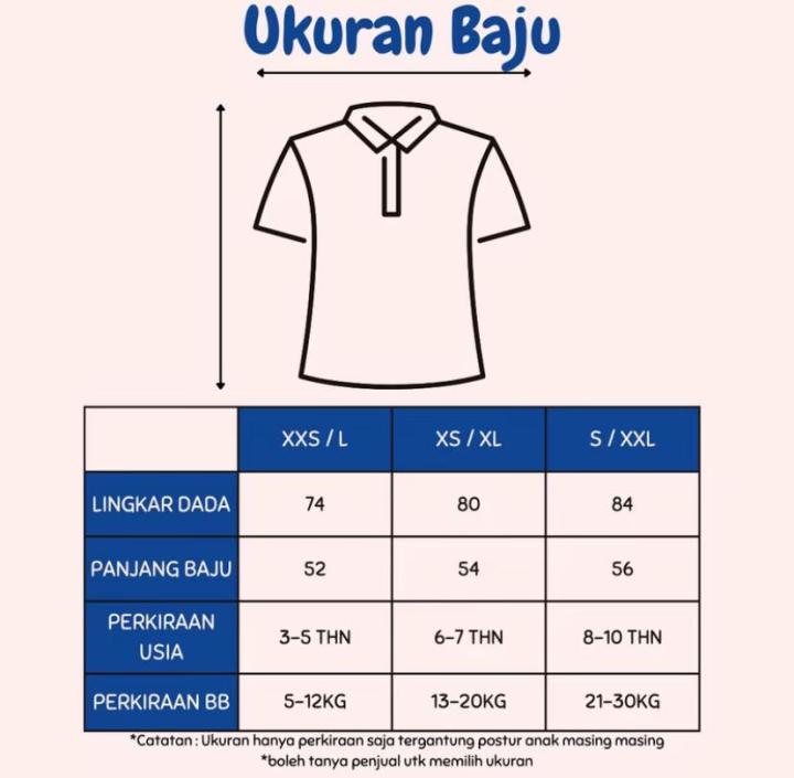 6%20PCS%20KAOS%20ANAK%20BAHAN%20SEMI%20KATUN%20UKURAN%20XXS/L%20XS/XL%20S/XXL%20Fashion%20Pakaian%20-%20Image%205
