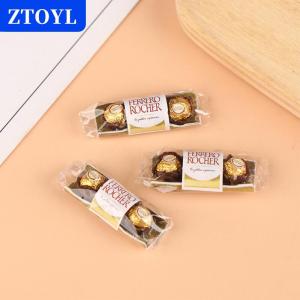 [COD] ZTOYL บ้านตุ๊กตาช็อกโกแลตขนาดเล็กของเล่นตกแต่งอาหารบ้านตุ๊กตาของเล่นจำลอง1ชิ้น