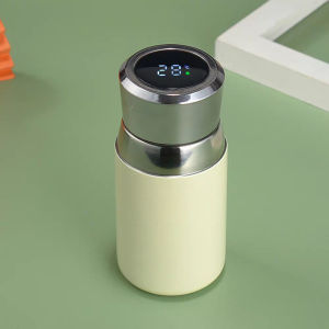 Bình Giữ Nhiệt Mini 200ml Hiển Thị Nhiệt Độ LED | Inox SUS316 Bình Nước Cá Tính Chống Rò Rỉ