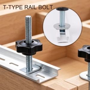 MUNCHX High Strength T Track Bolts Heavy Duty Rust Resistant Track Bolt Knob Kit High Quality Versatile T Track Accessories for Furniture Assembly
