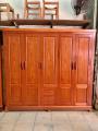 tủ quần áo gỗ sồi nga 5 cánh.