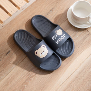 Free Shipping New Summer Collection Of Thick-Soled Slippers Made From EVA Material Casual And Comfortable For Home Wear Featuring A Classic Bear Design