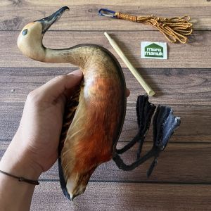 Patung Jontrot Burung Belibis Kembang plus tali buruan 12 lubang - Decoy Belibis + tali hasil buruan ada 12 lubang