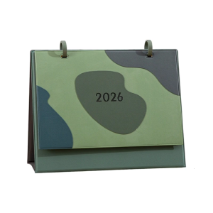 2026 Desk Calendar with Leather Stand 12 Month from Jan to Dec Office Desktop Calendar Planner For Home Office School