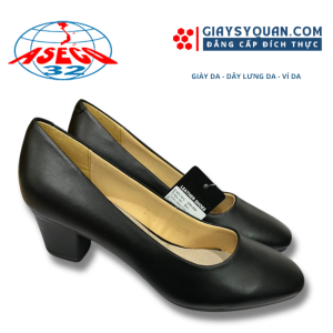 Giày Tiếp Viên Hàng Không Nữ Chất Liệu Mềm Mại Êm Ái Không Gây Đau Chân Đế Cao Su Chắc Chắn Chống Trượt Tốt