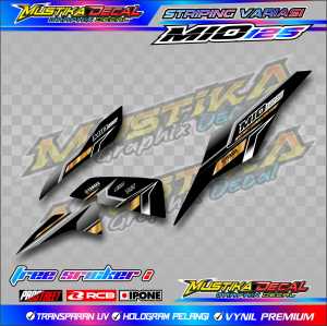 STRIPING VARIASI MOTOR MIO 125 / STIKER LIST VARIASI YAMAHA MIO 125 NEW
