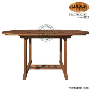 Handcrafted Solid Teak Wood ECO Round To Oval Extendable Table Furniture