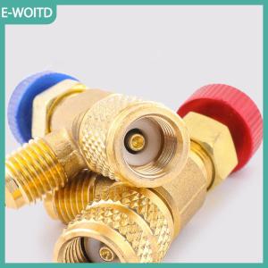 【E-WOITD】 1 Piece R410A R22 điều hòa không khí lạnh 1 4 an toàn Adapter lỏng van an toàn điều hòa không khí sửa chữa và florua