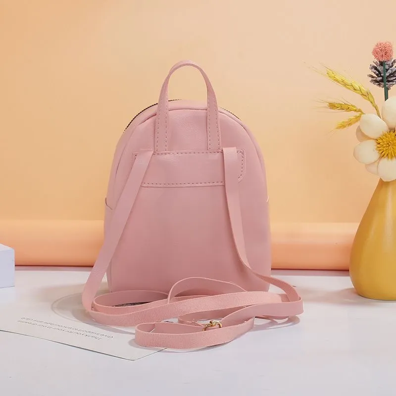 HY BAG#2027 KOREAN FASHION LEATHER MINI BACKPACK FOR WOMEN