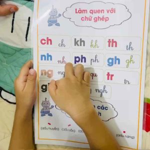 Bảng chữ cái tiếng việt ép plastic và decal