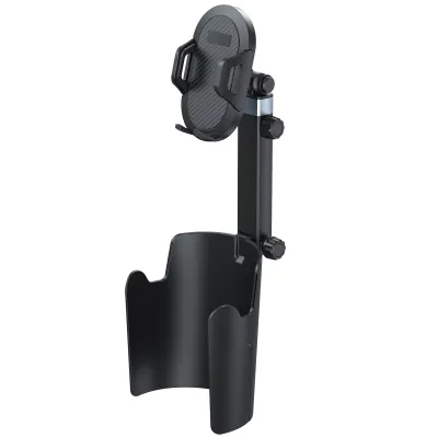 Vyvylabs New Cup Holder Phone Mount 360° Rotatable Car Phone Stand One Hand Auto Clamp Adjustable Universal Smartphone Holder Upgraded Stable