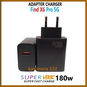 Adapter Charger 180W For OPP FIND X6 PRO 5G Super Vooc Adapter USB-A Universal Support Fast Charging