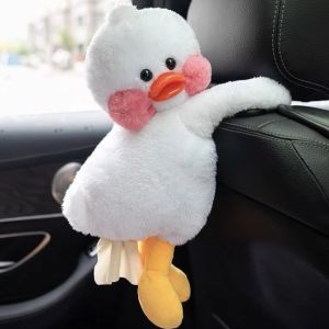 【READY STOCK】 Cute Car Tissue Box Car Hanging Type Drawer Box Car Seat Back Armrest Box Tissue Bag Cartoon Napkin Bag Decor