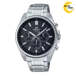 CASIO EDIFICE นาฬิกาข้อมือผู้ชาย รุ่น EFV-650D-1AV วัสดุสเตนเลสสตีล สีดำ คาสิโอ