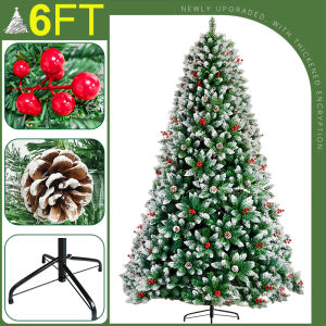 SNOW POINTED Christmas Tree full set christmas tree with decor set christmas decoration for home 3/4/5/6FT