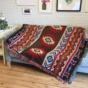 NCNC(OKDEALS01) Knit Cozy Bohemian Soft Boho Warm Rug Carpet Sofa Mat Throw Blanket