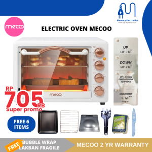 Mecoo Oven Electric Pangang Memasak 22 Liter low watt Mini Hadiah Arisan Pernikahan