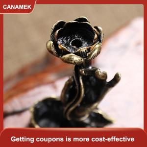 【CANAMEK】 Đồng tinh khiết backflow hương Phật Tay sen Brass hương khung hương trầm Zen trà buổi lễ bàn trà Bàn đồ nội thất