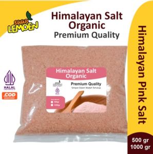 Garam Himalaya Organic 1 KG | Himalayan Salt Premium by LEMOENNYA JAKARTA TIMUR