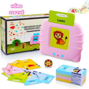 Máy Đọc Thẻ Song Ngữ 4 Chế Độ Anh Việt Zuba Toys – Đồ Chơi Giáo Dục Sớm Flashcard Giúp Bé Học Từ Vựng Hiệu Quả