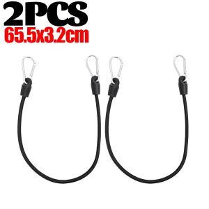 4PCS Motorcycle Luggage Strap Adjustable High Elastic Rubber Rope Aluminum Alloy Hooks for Bike Helmet Cargo Securing Accessories