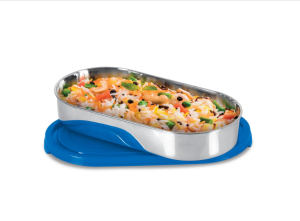 MILTON Steel Slider Stainless Steel Container 450 ml Blue