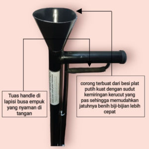 Corn Seeder 1 Mata Alat Tanam Jagung Gejik Benih Tancap Tugal Simple Planter