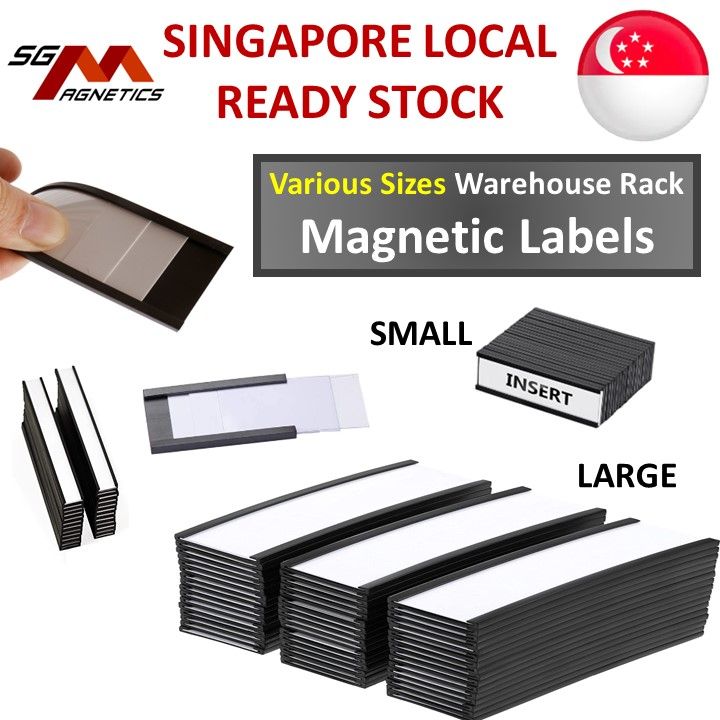 Magnetic Label Holders Data Card Paper Holder Warehouse Rack Labels ...