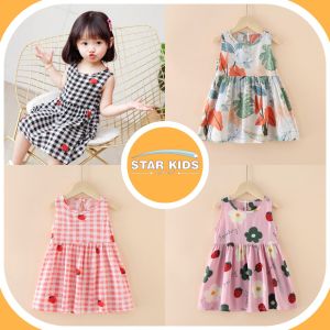 Dress Baju Anak Perempuan Cute Summer Style Korea Kualitas Import 0-5 Tahun - KC4C1