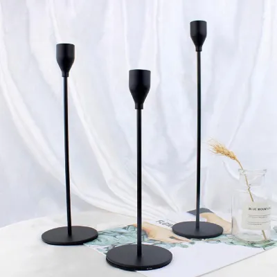 【 BSL 】 European Light Luxury Desktop Nordic Iron Art Candle Holder Dining Table Single Head Candle Holder Creative Wedding Gold Candle Holder Decoration for Exquisite Dinner Lamp
