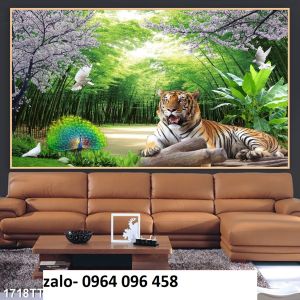 Tranh gạch 3d phong thủy tuổi dần - NBV89