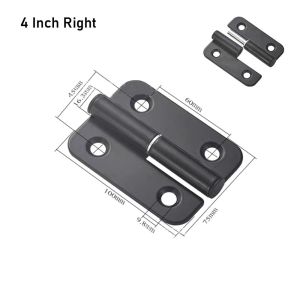 DOOUR 1Pcs Window Accessories Detachable Hinge 1.5/2/2.5/3/4 Inch 304 Stainless Steel Removable Hinge Durable Furniture Hardware Door Hinges Window Door Cabinet Cupboard