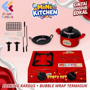 COD Mainan Anak Perempuan Masak Masakan Kitchen Set Luxury Lengkap Bisa Nyala dan Bunyi ada suara Coocking Set