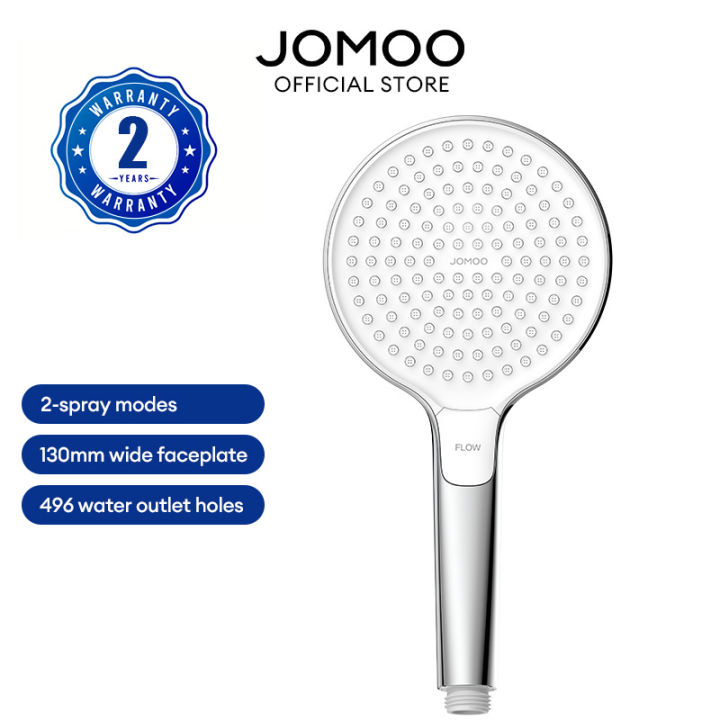 JOMOO 2 Spray Modes Hand Shower Head S202022 130mm Wide Faceplate 496