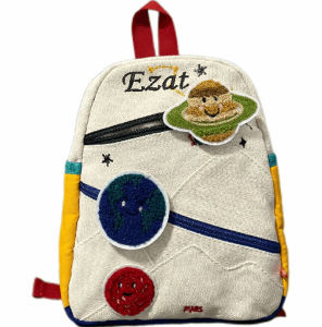 Personalized Planet Backpack Colorful Design Custom Unique Name For Boys Girls Three Smooth Zippers Outdoors Shoulder Bags2026