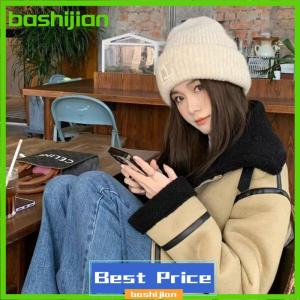 bashijian Solid Color Hats Autumn Winter Warm Cap For Women Girls Simple Outdoors Warm Caps Fashion Versatile Daily Casual Caps Gifts