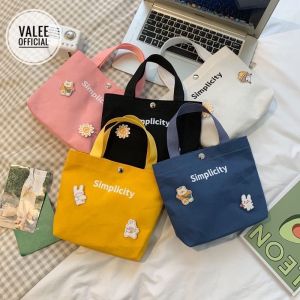 Handbag - tote wanita - totebag mini - simplicity - tote simple - kekinian - tas jinjing - fashion - totemini FREE PIN - pin korea kekinian