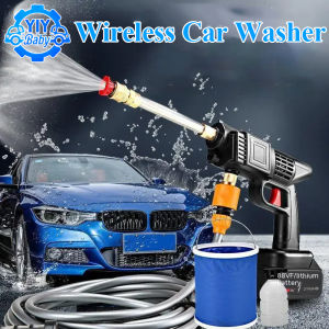 Wireless Car Washer Pressure Washer Gun Spray Machine Rechargeable Electric Car Washer Portable Water Gun Kit Cleaner