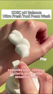 KOECPH Kem rửa vùng kín cân bằng độ ẩm dành cho nữ giới để chăm sóc tươi mát Yoni Foam Wash