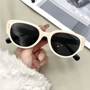 Kính mắt nữ thời trang má hồng kính râm tròng vuông phong cách BB cá tính hottrend đi du lịch chụp kỷ yếu ấn tượng